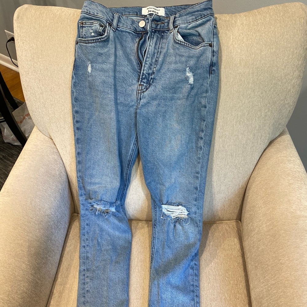 Reformation high & skinny jeans in Miami Destoryed - Picture 3 of 6